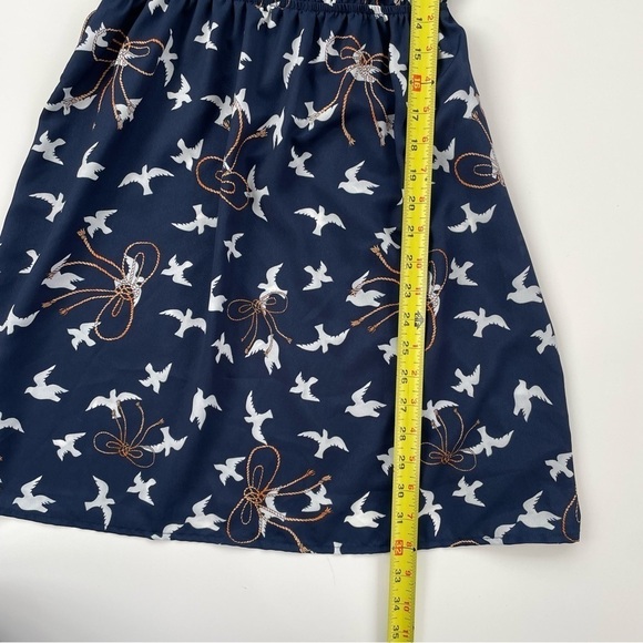 Papaya Navy White Lightweight Summer Dress with Doves Size Small NWOT - Picture 8 of 8